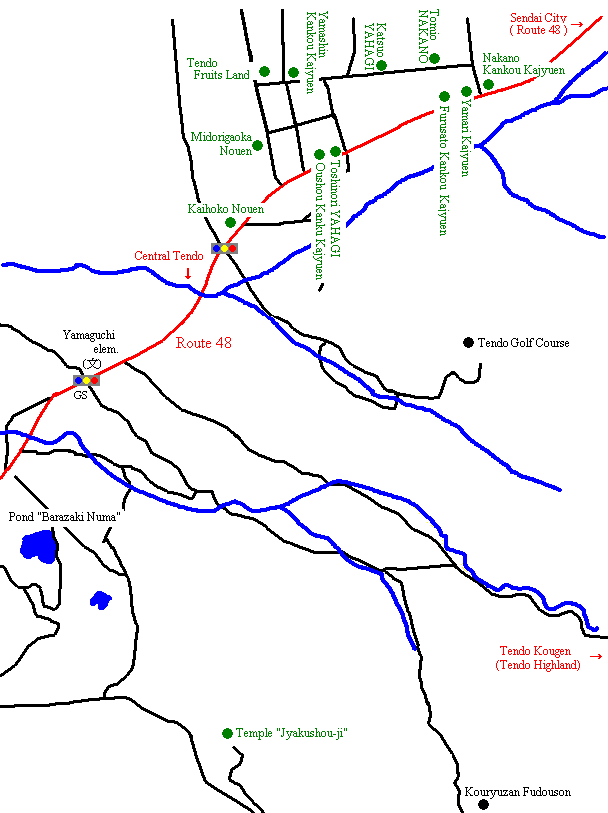 [ Map of Whole Tendo (Northeast) ]