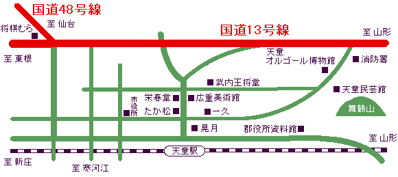 天童雛飾り2003マップ