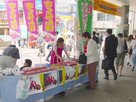 写真:所沢駅西口でのキャンペーンの様子