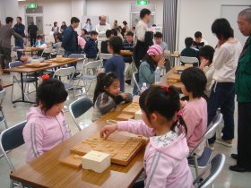 写真：第36回天童桜まつり子供将棋大会