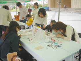 写真:木工クラフトコーナー