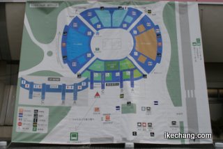 写真:NDスタのイラストマップ(横浜F・マリノス戦)