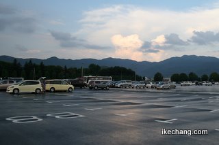 写真：NDソフトスタジアム山形の特設駐車場（モンテディオ山形対ジュビロ磐田）