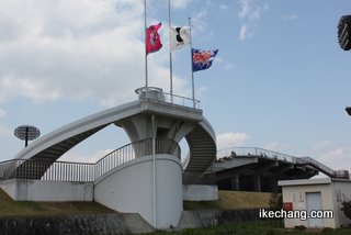 写真：国旗掲揚台（モンテディオ山形×セレッソ大阪）