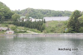 写真：八幡山第1配水池と第2配水池