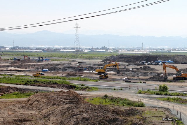 写真:(仮称)イオンモール天童の建設現場(H25.06.09)
