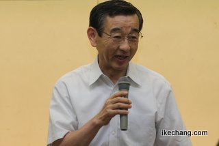 写真:高橋節・スポーツ山形21理事長(高擶モンテ応援隊発会式)