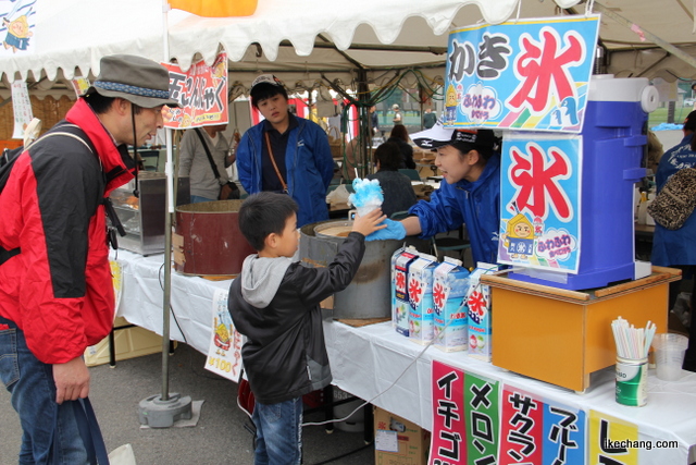 写真：天童市観光物産協会のブース（山形県農林水産祭）