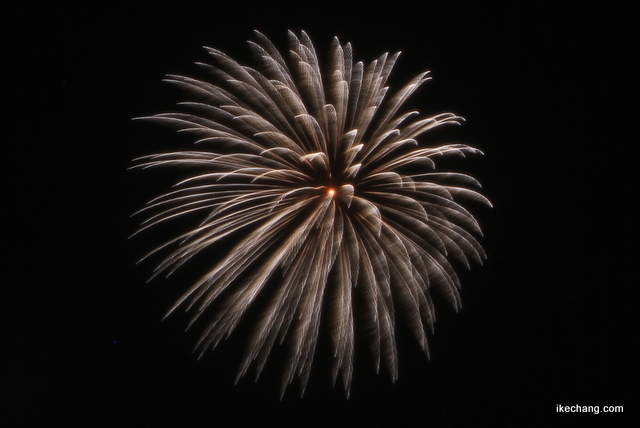 写真：舞鶴山から打ち上げられた花火