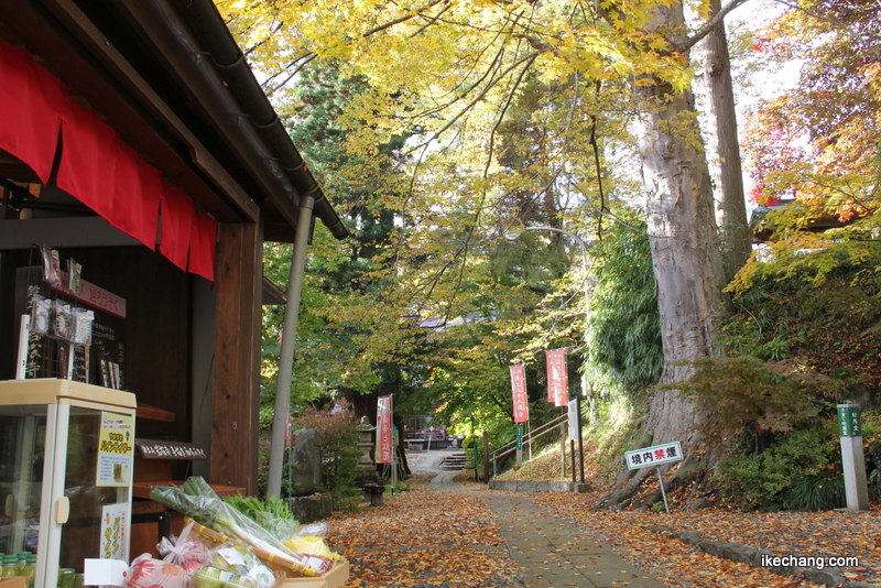 画像：めでた茶屋「若松」から本坊までの道