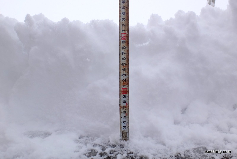 画像：12月30日昼から31日朝までの降雪は20センチ