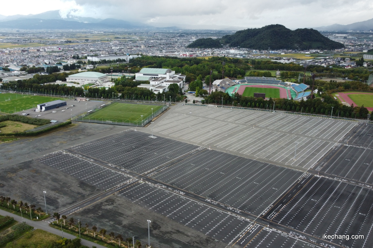 写真：モンテディオ山形新スタジアム建設地の空撮