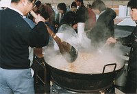 Cooking of Buta-Kimuchi-Nabe