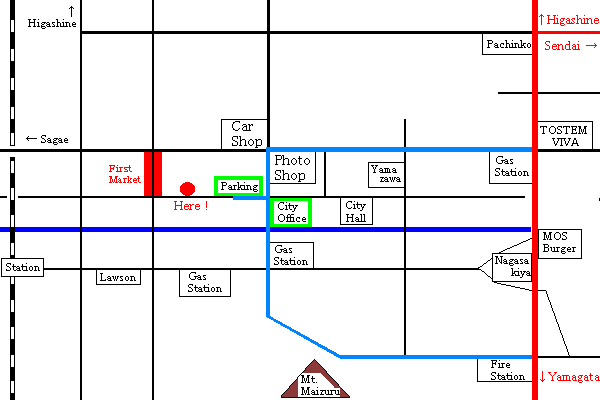 Map of Heisei Nabe Gassen