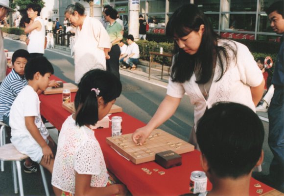 Woman Shogi player